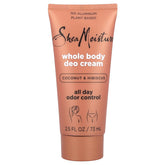 SheaMoisture Coconut & Hibiscus deodorant bottle for all-day fresh, aluminum-free protection.