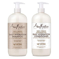 Sheamoisture Coconut Oil Daily Hydration shampoo bottle for daily moisture.