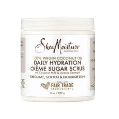 Sheamoisture Daily Hydration Creme Sugar Scrub bottle delivering hydration