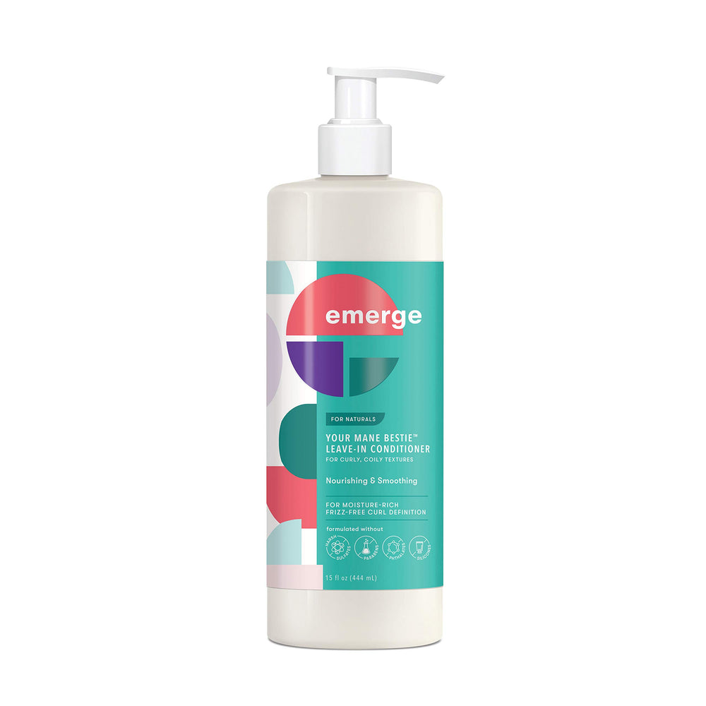 SheaMoisture Emerge almond milk conditioner jar for rich curl hydration.