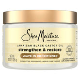 SheaMoisture Jamaican Black Castor Oil Leave-In Conditioner bottle ready for detangling