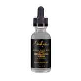 SheaMoisture overnight serum bottle for evening skincare routine promoting clear skin.