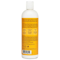 Sheamoisture Raw Shea Butter Body Lotion label closeup highlights ethical ingredients