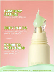 SHEGLAM Crystal Glaze Mint Chip jar and wand displaying rich color.