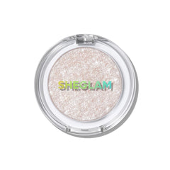 SHEGLAM Enigma Sparkly Eyeshadow single showcases diamond-like shine for bold daytime glow.