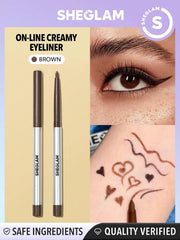 SHEGLAM nourishing formula featuring botanicals for a gentle eye-friendly option.