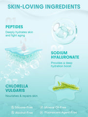 SHEGLAM HydroSlime Primer application shot on clean skin for smooth base.