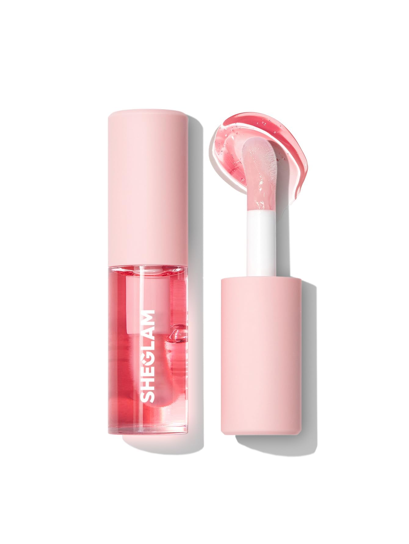 SHEGLAM Jelly Wow lip oil bottle in Green Apple Envy delivers a glossy shine