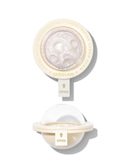 SHEGLAM Lunar Glow Highlighter compact radiates soft gold shimmer for cheeks.