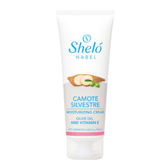 Sheló NABEL Camote Silvestre moisturizing cream packaging for on-the-go hydration.