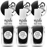 SheModern sticky black stamping polish bottle for bold nail art designs.