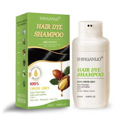 SHIHUANUO hair dye shampoo bottle pour for easy gray coverage