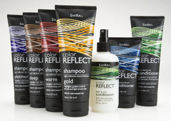 ShiKai Color Reflect Platinum shampoo bottle emphasizing blue malva for cooler tones.