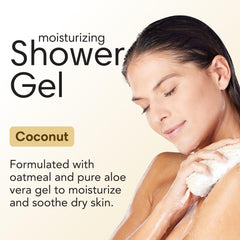 Close-up of rich lather from ShiKai shower gel with aloe and oatmeal