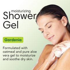 ShiKai Gardenia shower gel lather close-up showing rich soap-free cleansing