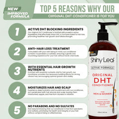 Creamy conditioner texture on fingertips from Shiny Leaf DHT Blocker