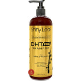 Shiny Leaf DHT Pro Shampoo bottle highlights daily use benefits.