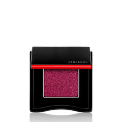 Shiseido POP PowderGel Eye Shadow Doki-Doki Red 18 swatch on lid for rich, even color.