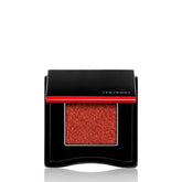 Shiseido POP PowderGel Eye Shadow Vivivi Orange 06 swatch shows vibrant, crease-resistant color.