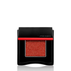 Shiseido POP PowderGel Eye Shadow Vivivi Orange 06 swatch shows vibrant, crease-resistant color.