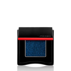 Shiseido POP PowderGel Eye Shadow Zaa-Zaa Navy 17 compact display for lasting color.