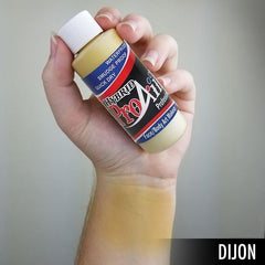 ShowOffs ProAiir airbrush application on skin in Dijon delivers vibrant, durable finish