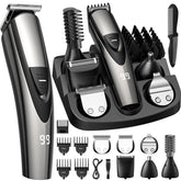 SHPAVVER beard trimmer front view showing cordless design for on-the-go grooming