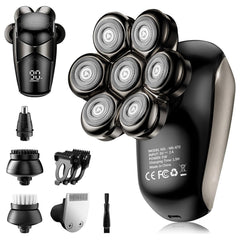 SHPAVVER head shaver with 7D floating blades delivering a close, comfortable shave on bald heads.