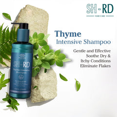 SH-RD Thyme Intensive Shampoo ingredients showcase thyme and maidenhair extracts for soothing scalp