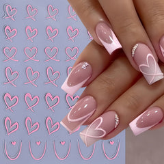 SHUXILIN self adhesive nail art for DIY home manicure