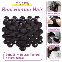 SHWAIR natural-black color close-up emphasizing true shade blendability