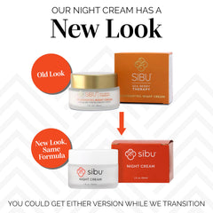Close-up of creamy night cream texture showing smoothness.