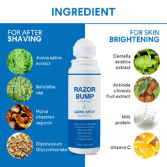 Sielkin Razor Bump Stopper roll-on applicator glides smoothly for targeted relief.