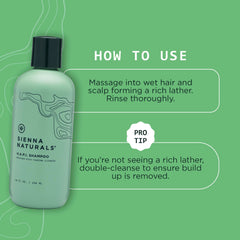 Sienna Naturals HAPI Shampoo scalp-detox cleanses buildup while refreshing the scalp and hair