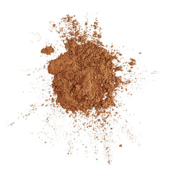 Sigma Beauty translucent powder swatch reveals natural blur on skin texture.