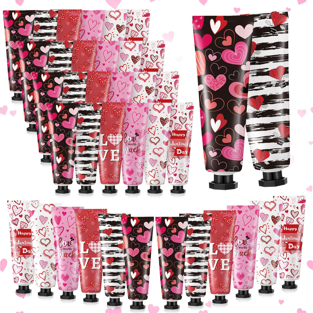 Siifert Valentine hand cream bulk set, 36 mini tubes, ideal for gifting.
