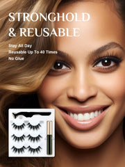 Sikkis upgraded magnetic eyeliner for glue-free wear.