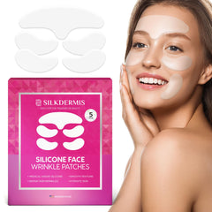 SILKDERMIS forehead wrinkle patch smooths wrinkles overnight for refreshed skin.