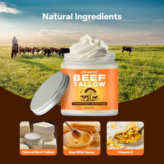 SilkySecret whipped tallow moisturizer texture in jar