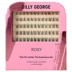 Silly George Pop-On lashes pack of 60 clusters for quick, natural-looking volume.