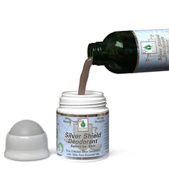 Silver Botanicals BPA-free refill bottle promotes waste reduction and cost-efficiency.