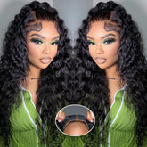 Simeider water wave 24inch lace front wig shown for daily wear with natural movement.