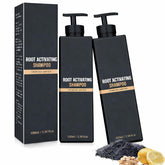 Simnoble Root Activator Shampoo bottle on display promotes healthier roots.