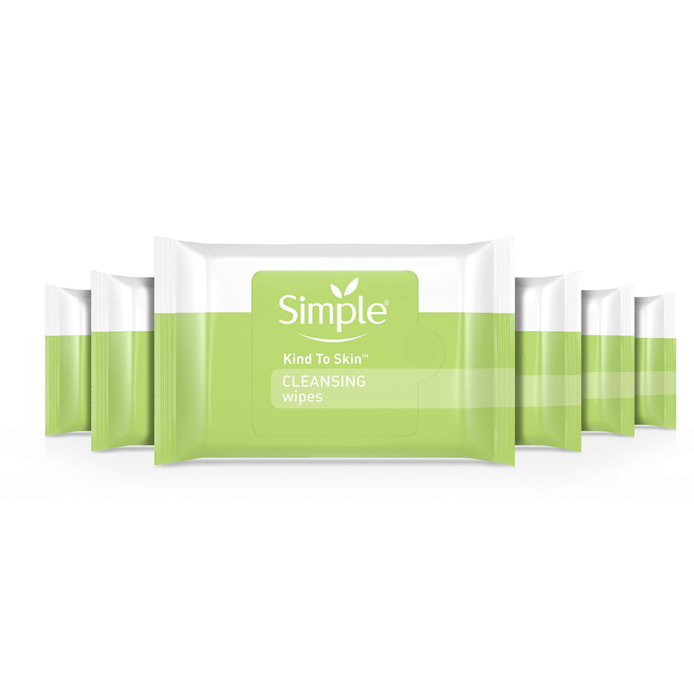 Simple Cleansing Wipes makeup-removal focus gently remove makeup, including waterproof mascara.