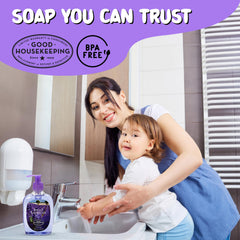 SIMPLE PLEASURES fresh cotton hand soap bottle for clean, airy scent