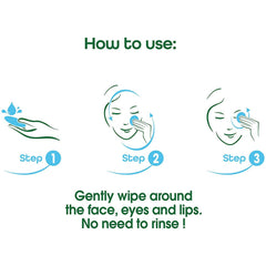 Close-up of Simple Water Boost being applied to face to cleanse and hydrate gently