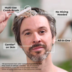 SIMPLER Hair Color natural black use on beard for consistent, long-lasting result