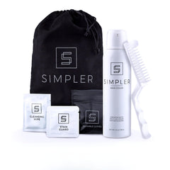 Simpler Hair Color for Men kit applies medium brown shade to hair for full gray coverage.