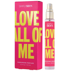 SIMPLY SEXY Affirmations spray application demonstrates even mist for balanced scent.