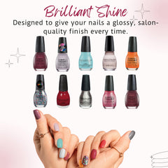 SinfulColors bottle closeup showing glossy finish and rich color payoff